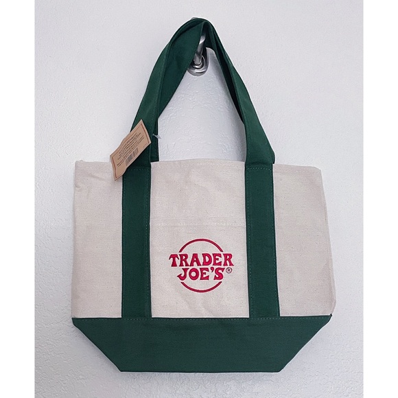 TRADER JOE’S Small Tote Bag - Green - Picture 2 of 3